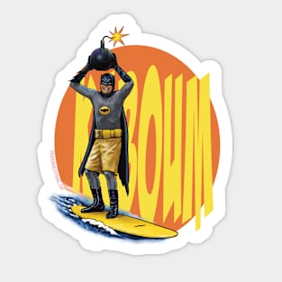 kaboum surf Sticker